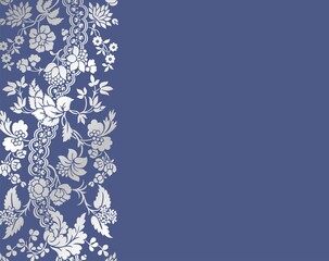 wedding card design, paisley floral pattern , India	