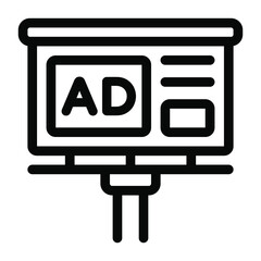 
A hoarding or advertisement board in solid style 
