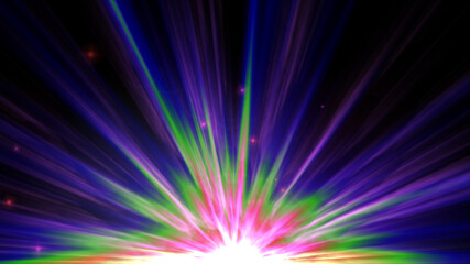 abstract of digital lens flare background