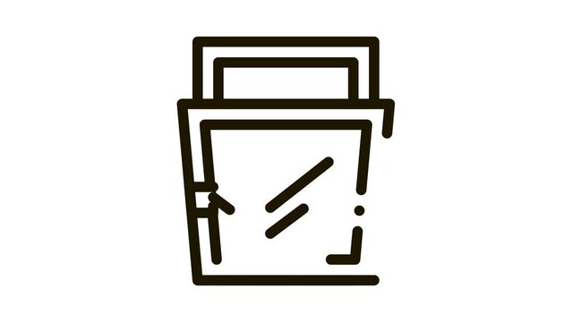 open for ventilation window icon outline illustration