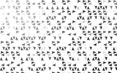 Light Silver, Gray vector cover in polygonal style.