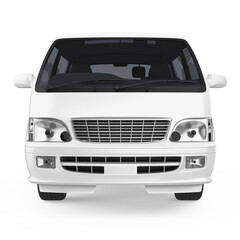 Naklejka premium White Minibus Isolated