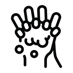 
After washing hand, applying hand lotion icon in solid style 
