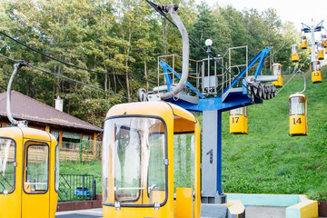 cable car in the resort town