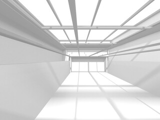 White Modern Background. Abstract Building Concept