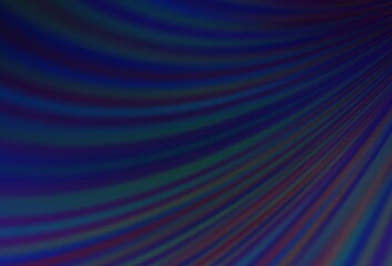 Dark BLUE vector template with bent lines.