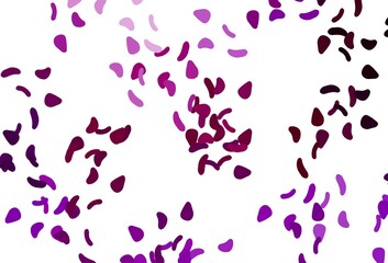 Light Purple vector backdrop with abstract shapes.