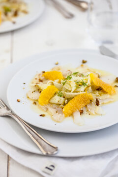 Fish with fennel salad 