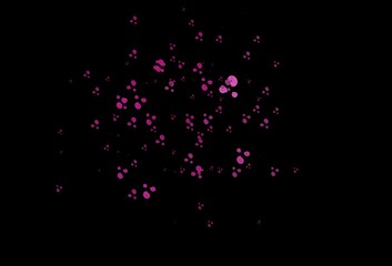 Dark Pink, Blue vector template with bubble shapes.