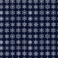 seamless pattern with snowflakes