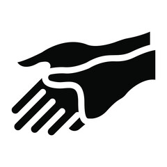 
Covid preventing cure, solid icon of hands hygiene 
