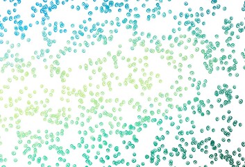 Light Green, Yellow vector backdrop with dots.