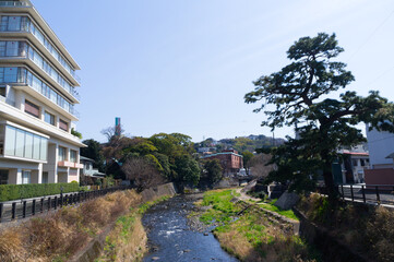 静岡県伊東市の松川遊歩道