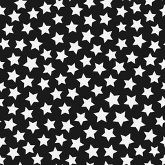 Stars chaos seamless pattern background. Design element for textile print