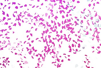 Light pink vector background with abstract forms.