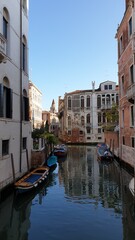 Italy Venice 10.10.20: A small channel of Venice called