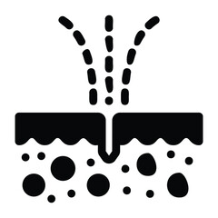 
Oil spill editable glyph icon 
