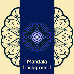 Design Vintage Cards With Floral Mandala Pattern And Ornaments. Vector Illustatration.