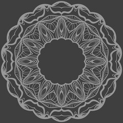 Sacred oriental mandala. color floral ornament. Abstract shapes in Asian style. Vector Illustration.