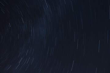 background night sky with star trails