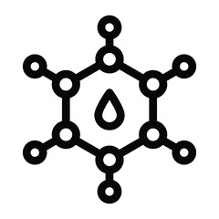 
Benzol glyph editable trendy icon
