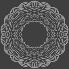 Anti-Stress Therapy rosette. Mandala. For Design Backgrounds. Vector Illustration.