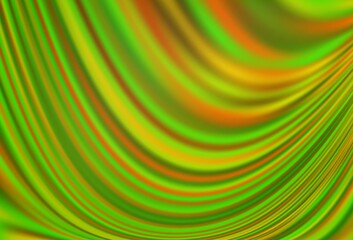 Light Green, Yellow vector template with liquid shapes.