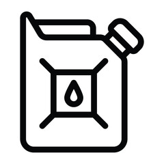 
Fuel drop showing in glyph editable icon of oil can 
