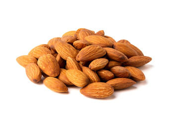 Almond isolated on white background Clipping path included.