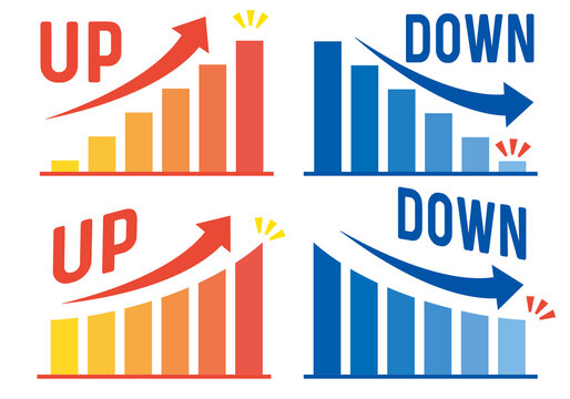 Business Graph and Chart Illustration Set