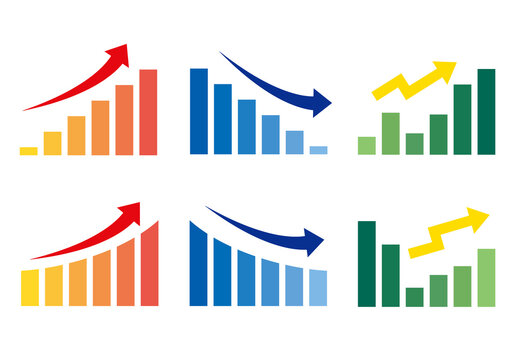 Business Graph and Chart Illustration Set