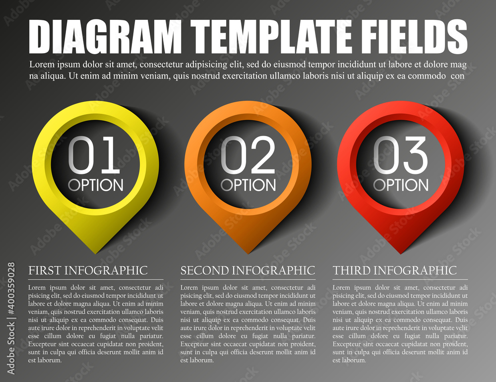 Poster set of origami vector arrow banners with shadow for websites or business design