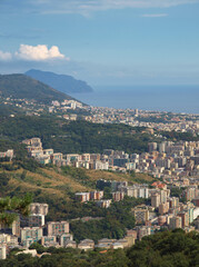 Fototapeta na wymiar City view of Genoa, Italy