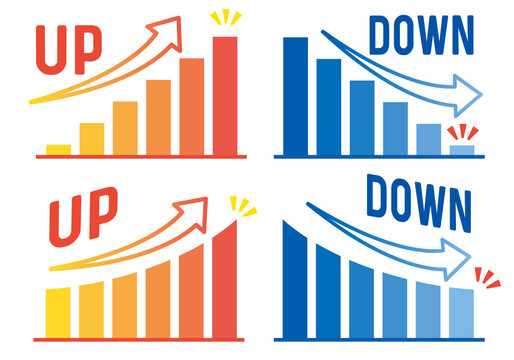 Business Graph and Chart Illustration Set