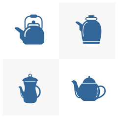 Set of Drink cup logo design vector template, Travel logo design concept, Icon symbol