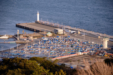 Fototapeta premium 江ノ島のヨットハーバー