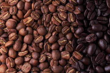 Coffee beans Different roast light Medium black coffee drink energy  background
