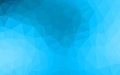 Light BLUE vector abstract mosaic background.