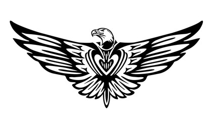 Adler Grafik, Vogel Symbol isoliert