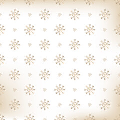 seamless snowflakes pattern and background vector illustration