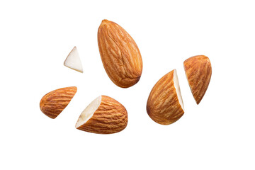 almond blast nut white isolated