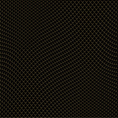 Abstract gold color Grid Striped Geometric Seamless Pattern - Vector illustration