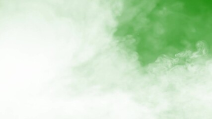 Real smoke In Green Screen 