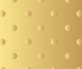 Gold polka dots pattern, colorful background - vector abstract background