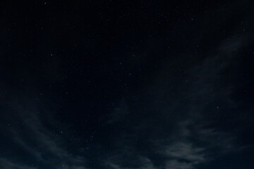 Obraz na płótnie Canvas Dark night sky in North Carolina