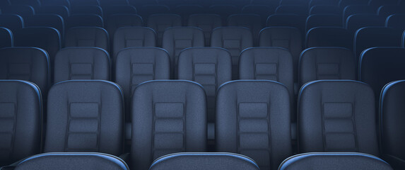 Cinema industry background. Empty cinema hall.