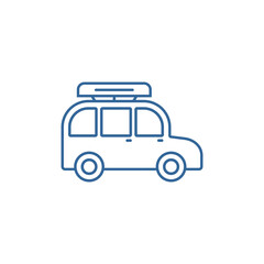 Travel Car logo design vector template, Travel logo design concept, Icon symbol