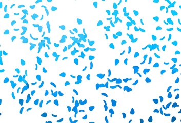 Light BLUE vector pattern with chaotic shapes.