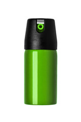Pepper spray isolate on a white back. Non-lethal means of self-defense.