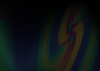 Dark Black vector template with bent ribbons.